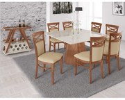 Conjunto de Jantar Copacabana com 8 Cadeiras Miller Interiores -