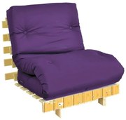 Colchonete Futon Dobravel Enrolavel 135X98X13Cm Orthovida (Roxo)