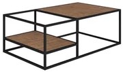 Mesa de Centro Com Prateleira Estilo Industrial Steel Quadra 27854 Ver