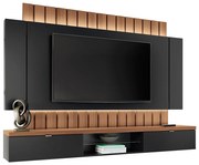 Painel Home Suspenso 2.2 para TV até 70 Sala de Estar Shawn Preto / Nature G26 - Gran Belo