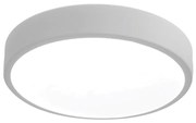 Plafon Luna Redondo Ø60X7Cm Led 64W Bivolt - Usina 19660/60 (BT - Branco Texturizado, 3000k)