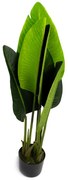 Planta Artificial Bananeira de Jardim com Pote X6 Verde 66 cm F04 - D'Rossi