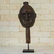 Máscara Tribal Maori em Madeira 40cm