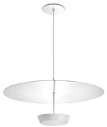 Pendente Aspen Rebatedor Ø48X45Cm Disco Plano Metal Alumínio 01Xled 9,... (PRETO, Igual a Cor Estrutura, 220v)