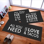 Jogo de Tapete de Cozinha, Love Tacos - 3 Pças