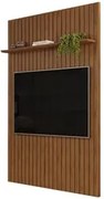 Painel para TV 60 Polegadas Ripado 143x212cm Pratisk D04 Freijó - Mpoz