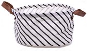 Cesto Decorativo Multiuso Organizador Listrado 15x26x26 cm - D'Rossi