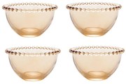 Jogo 4 Bowls Cristal Pearl Âmbar 14cm 28229 Wolff