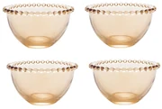 Jogo 4 Bowls Cristal Pearl Âmbar 14cm 28229 Wolff