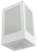 Arandela Vidro Aluminio Ip65 - BRANCO