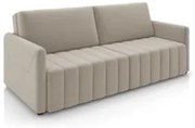 Sofá Cama Casal Retrátil 2 Lugares 192cm Atlas Z32 Suede Bege - Mpozen