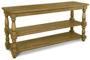 Aparador Mesa Console Para Sala de Estar com Prateleiras Fiore 165x48 Oregon G04 - Gran Belo