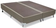 Base de Cama Box Courino Bege Super King 193 cm (LARG) Baixa - 42801 Sun House