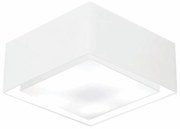 Plafon Quadrado Md-3039 Cúpula em Tecido Dupla 25/50x35cm Branco - Bivolt