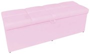 Calçadeira Nina 140 cm Suede Rosa Bebê D'Rossi