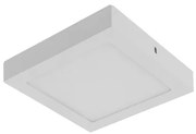 Plafon Led Sobrepor Branco 12W 17X17cm Yamamura - LED BRANCO QUENTE (3000K)