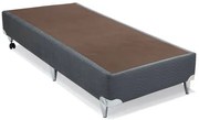 Base de Cama Box Camurca Cinza Solteiro 88 cm (LARG) Alto - 42866 Sun House