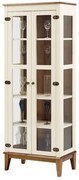 Cristaleira Bia 2 Portas cor Off White com Amendoa 180 cm - 62925 Sun House