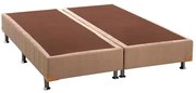 Base de Cama Box Camurca Bege Super King 193 cm (LARG) Alto - 42891 Sun House