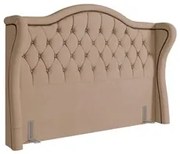 Cabeceira Cama Box Casal Queen 160cm Antibes P02 Veludo Bege - Mpozena