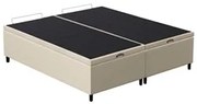 Base Cama Box Baú Casal Queen 158cm Hit I02 Corano Bege- Mpozenato