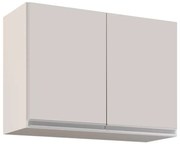 Armário Aéreo de Cozinha Lavanderia 02 Portas Eva 80 cm - D'Rossi - Branco