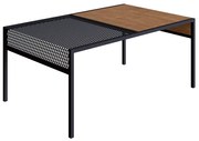 Mesa de Centro New Vermont e Preto 80 cm - D'Rossi