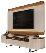 Painel para TV até 65 Pol com Rack Bancada 222cm Florence D04 Off Whit