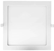 Luminária De Embutir Quadrado 24W 3000K Led Bivolt 30X30X2,5Cm Downlig... (Branco)