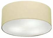 Plafon Cilíndrico Md-3005 Cúpula em Tecido 40x12cm Algodão Crú - Bivolt