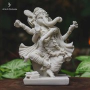 Lord Ganesh em Marmorite 21cm