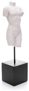 Escultura Decorativa Corpo Masculino em Poliresina Branco 28x7 cm M02 - D'Rossi