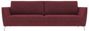 Sofá Decorativo Sala de Estar 190cm Olívia Suede Bordô G52 - Gran Belo