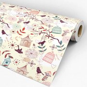 Papel de parede adesivo animal bird