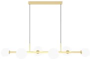 Pendente Aluminio Vidro Orbit 105X26,5Cm - DOURADO