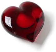 Coração Grande Vermelho Murano Cristais Cadoro