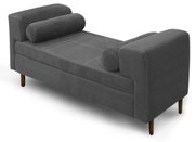 Recamier Casal Queen 160cm Turim Suede Cinza - Simbal - Cinza