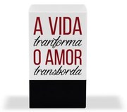 Porta Lápis e Clipes de Papel - Amor Transborda