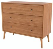 Comoda Wood Prime TW50 com 3 Gavetas cor Freijo 110 cm - 69423 Sun House