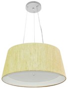 Pendente Cone Rustico Bege e Branco MJ-4144 Para Mesa de Jantar e Estar