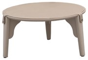 Mesa de Centro Miami P 60cm - Off White - Tecido Kouríssimo Torino Bege