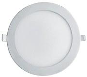 Luminária De Embutir Redondo 12W 3000K Led Bivolt Ø16,8X2,5Cm Downligh... (Branco)