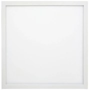 Luminária De Sobrepor Quadrado 48W 4000K Led Bivolt 60X60X4Cm Plafon |... (Branco)