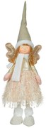 Boneco Decorativo Anjo Natalino com Led Dourado 58x15 cm F04 - D'Rossi