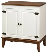 Buffet Antoine 2 Portas cor Branco e Amendoa 83cm - 60742 Sun House