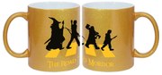 Caneca Road to Mordor Senhor dos Anéis Dourada