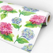 Papel de Parede Floral Pintado a Mão 0.52m x 3.00m