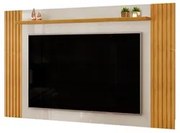 Painel Para TV Suspenso 75 Pol 219cm Ripado Giulia D04 Cedro/Bali - Mp