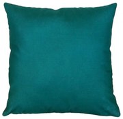 Capa de Almofada Suede Suprema em Tons Verde e Vermelho - Lisa verde - 45x45cm