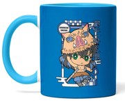 Caneca Demon Slayer Inosuke Azul Claro